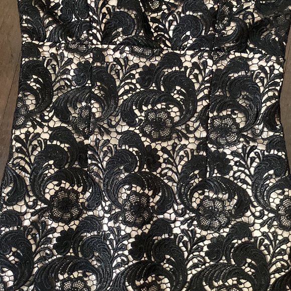 FINAL DROP🚨Vintage y2k Gorgeous Black Lace Dress Cream underlay satin strap - Picture 2 of 4